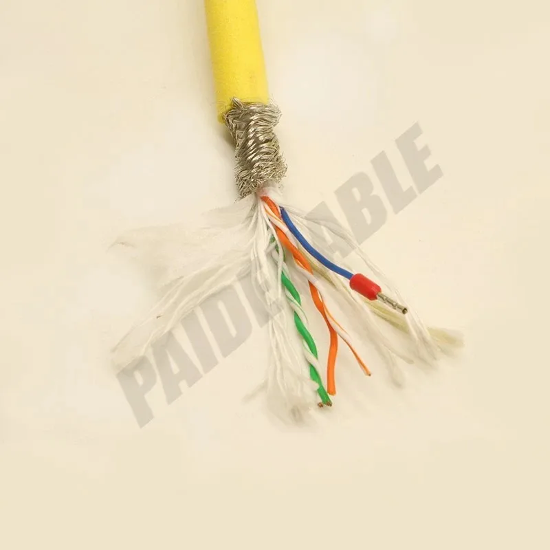 PDK81601-2×2×24AWG+24AWG Neutrally Buoyant ROV Cable, 50kg, Foamed TPU