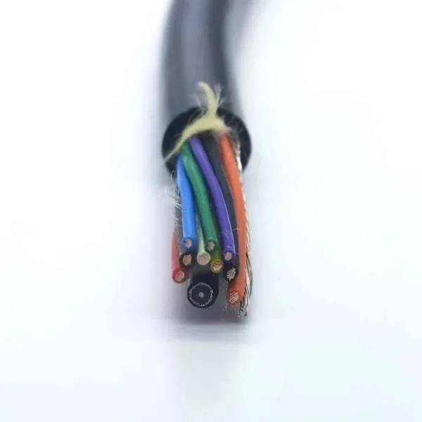 Drain Camera Cable - 4x0.5 mm2, 5x0.2 mm2 and 75 Ohm Coax, 200 kg Kevlar