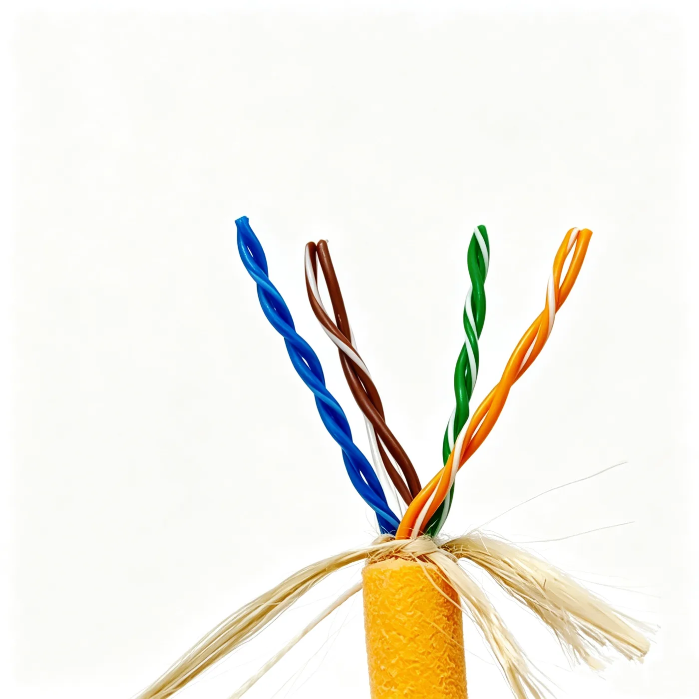 Single-Layer Neutrally Buoyant Cable 4x2x26AWG, Foamed TPU Sheath, 7.8 mm