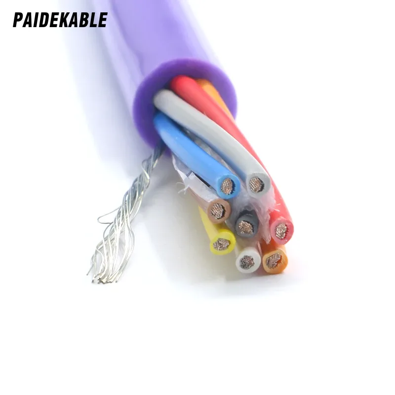 PDK81301-8×0.75 Underwater Power Cable, 8 Cores 0.75 mm², TPU Sheath, OD 9.9 mm