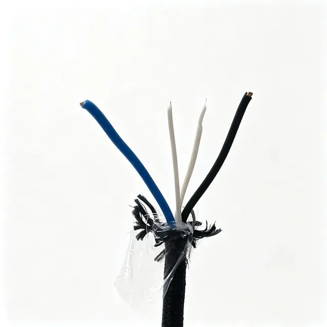 2×20AWG Tethered Drone Cable, FEP Insulated, 5–7 A, 15.6 g/m