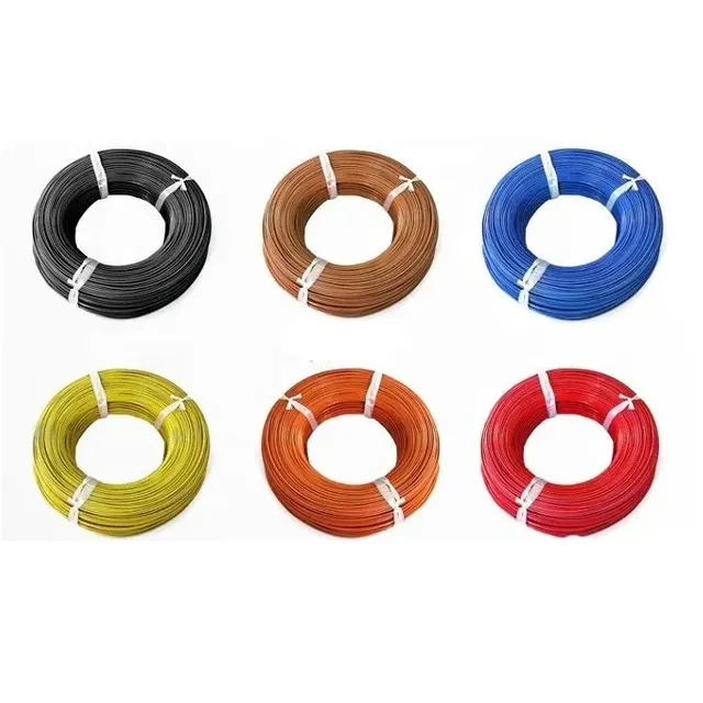 High Temperature Fluoropolymer Cable, FEP/PTFE/PFA Insulation, Silicone Sheath