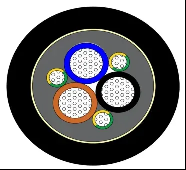 PDK21301 3×70 mm² + 3×16 mm² Crane and Hoist Drum Cable, 0.6/1 kV, 41 mm