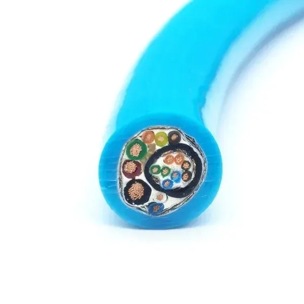 Cat5+Power+Signal Ocean Cable - 1x2.0 mm2 Power, 5x0.2 mm2 Signal and STP Cat5 in One Subsea Cable