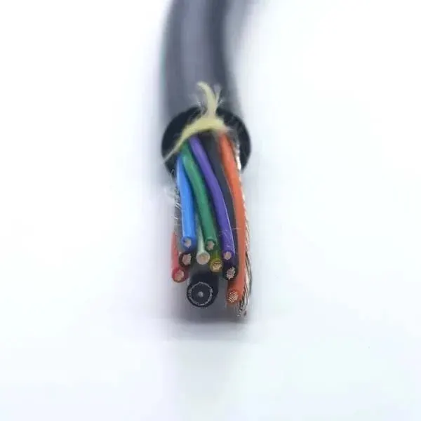 Drain Camera Cable - 4x0.5 mm2, 5x0.2 mm2 and 75 Ohm Coax, 200 kg Kevlar