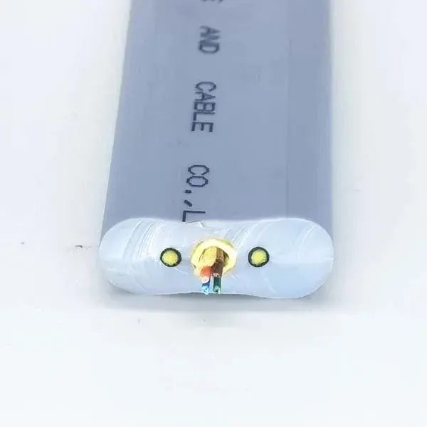 4 Core Single-Mode Fiber Elevator Traveling Cable 25×9 mm