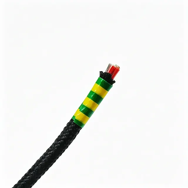 Tethered Drone Cable 4x0.8 mm², 10-15 A, Aramid Braid